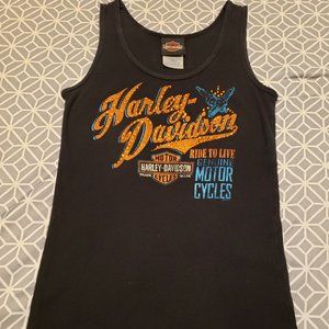 Harley Davidson Diamond Studded Tank Size Small